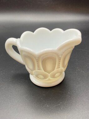 Moon n Star Milkglass Creamer only L.E. Smith